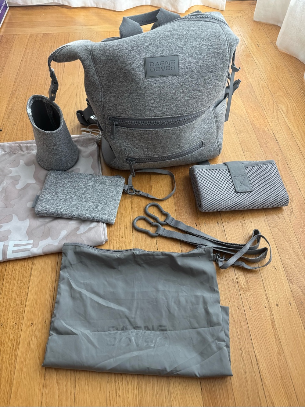 Dagne Dover Indi Diaper Bag Heather Gray Medium